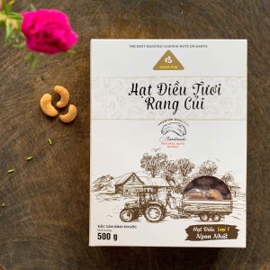 Hạt điều rang củi hộp giấy 500g