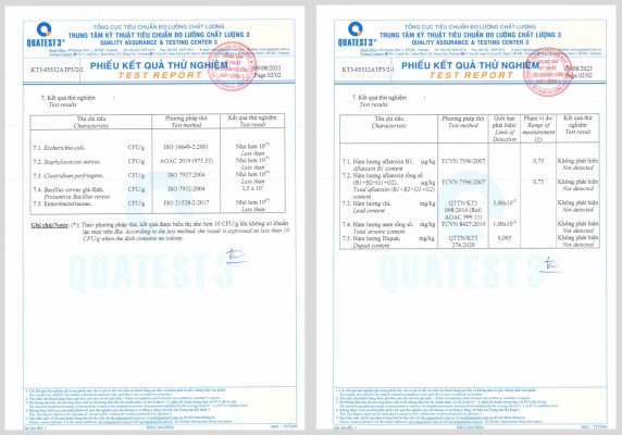 Kiểm nghiệm hạt điều rang muối