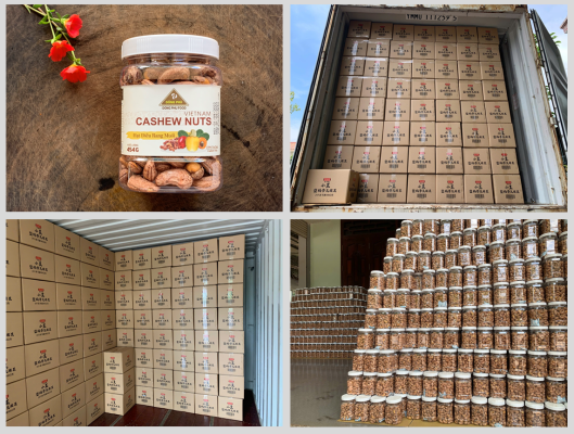 hạt điều rang muối hũ nắp trắng 454g