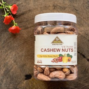 hạt điều rang muối hũ nắp trắng 454g