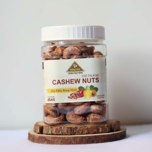 hạt điều rang muối hũ nắp trắng 454g xuất khẩu Đài Loan