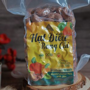 hạt điều rang củi túi hút chân không 500g