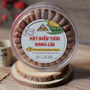 500gr W180 Premium Vietnamese Cashews Skin-On in Round Box