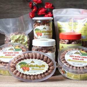 Hạt điều xếp hoa oval 400g
