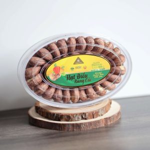 hạt điều xếp hoa hộp oval 400g